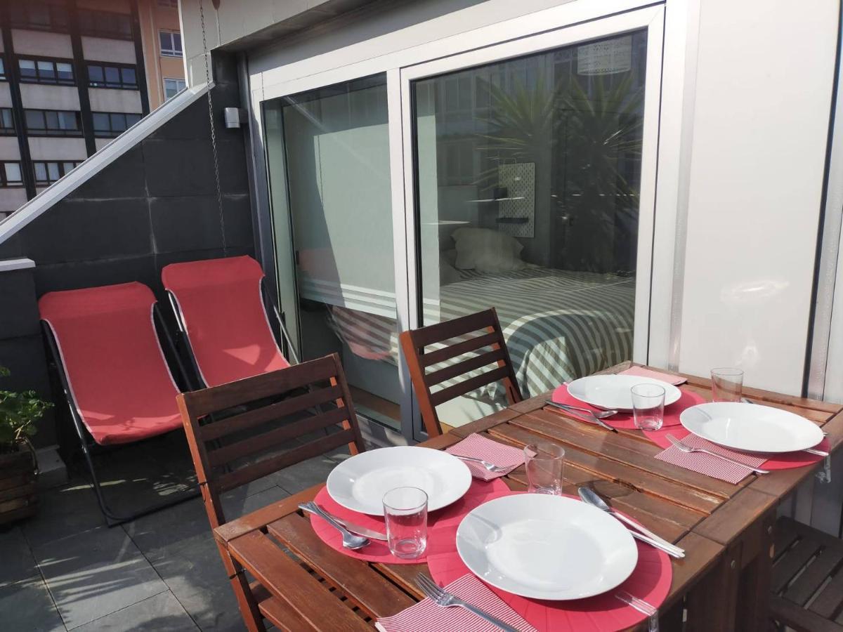 Penthouse With Terrace And Views Near Oza'S Beach Appartement A Coruña Buitenkant foto